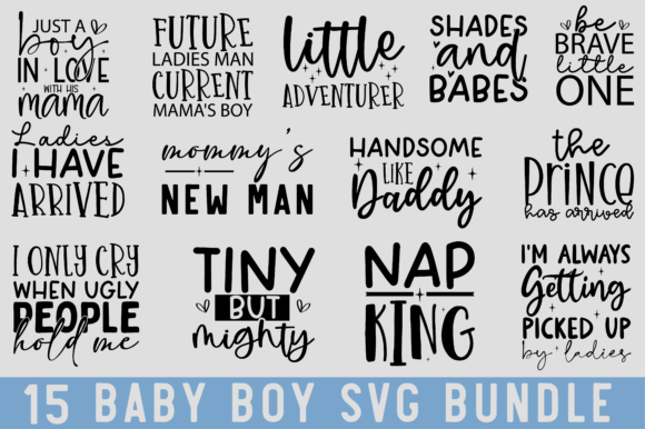 Baby Boy SVG Bundle: Cute Design, Real-World Use