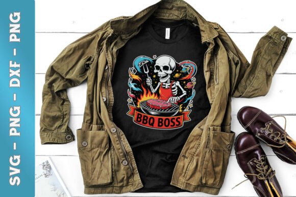 BBQ Boss Skeleton Funny Grilling SVG Review for Real Embroidery Projects