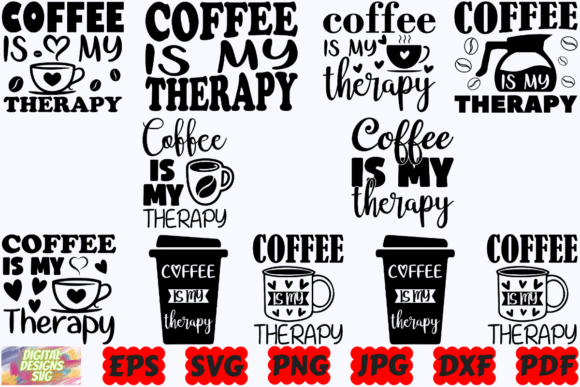 Coffee is My Therapy SVG Funny Coffee: A Designer’s Honest Take