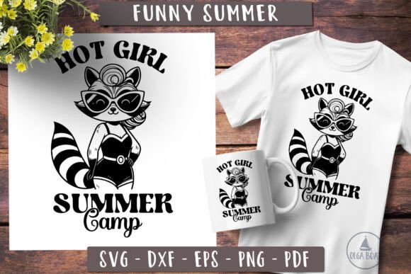 Funny Animals Svg Hot Girl Summer Camp