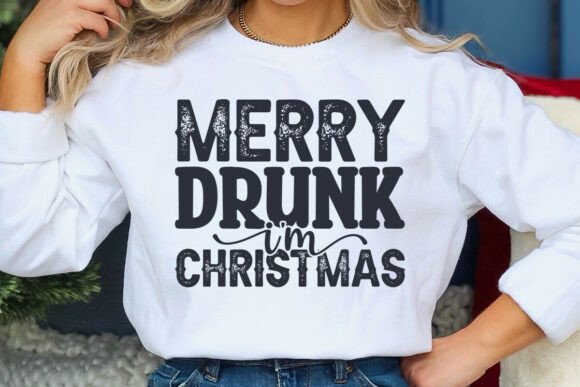 Funny Christmas Svg Png Merry Drunk I m