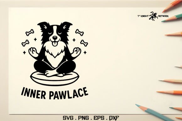 Funny Dog Svg Pt.8: A Zen-Inspired Design for Laid-Back Embroidery Projects