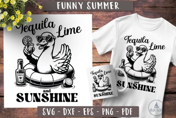 Funny Goose Svg Beach Tequila Summer Review