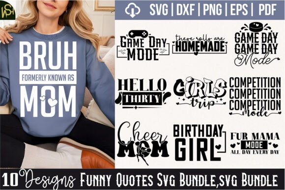 Funny Quotes Svg Bundle for Real Embroidery Projects