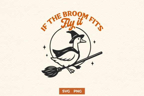 If the Broom Fits, Fly It – A Designer’s Take on the Funny Goose SVG