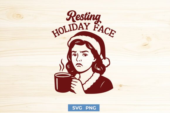 Resting Holiday Face Funny Christmas SVG Review