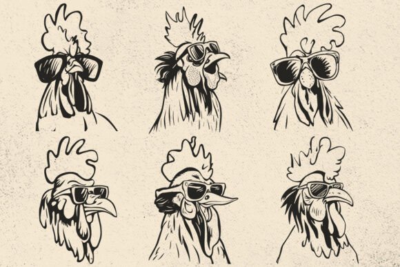Rooster Svg: A Humorous Touch for Embroidery Projects